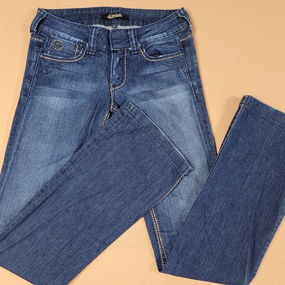 SERFONTAINE Women's Jeans Low-rise Flare Y2K 26x33